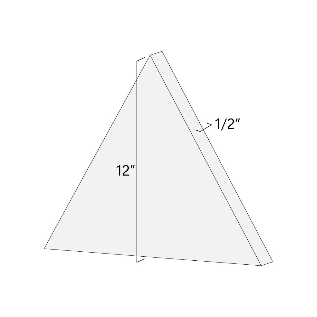 1/2" MDF Triangles