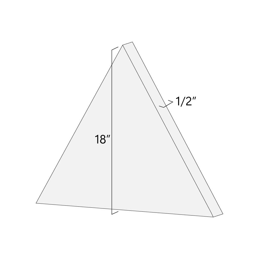 1/2" Plywood Triangles
