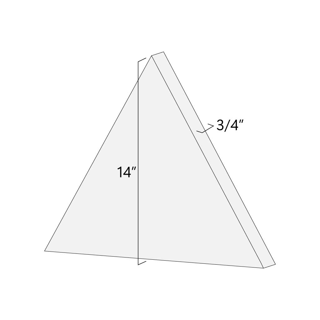 3/4" Plywood Triangles