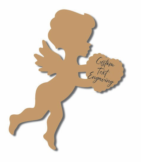 Cupid - Custom Laser Engraved Text - Silhouette 1