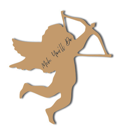 Cupid 2 - Custom Laser Engraved Text - Silhouette 2